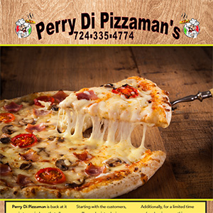 Perry Di Pizzaman Newsletter